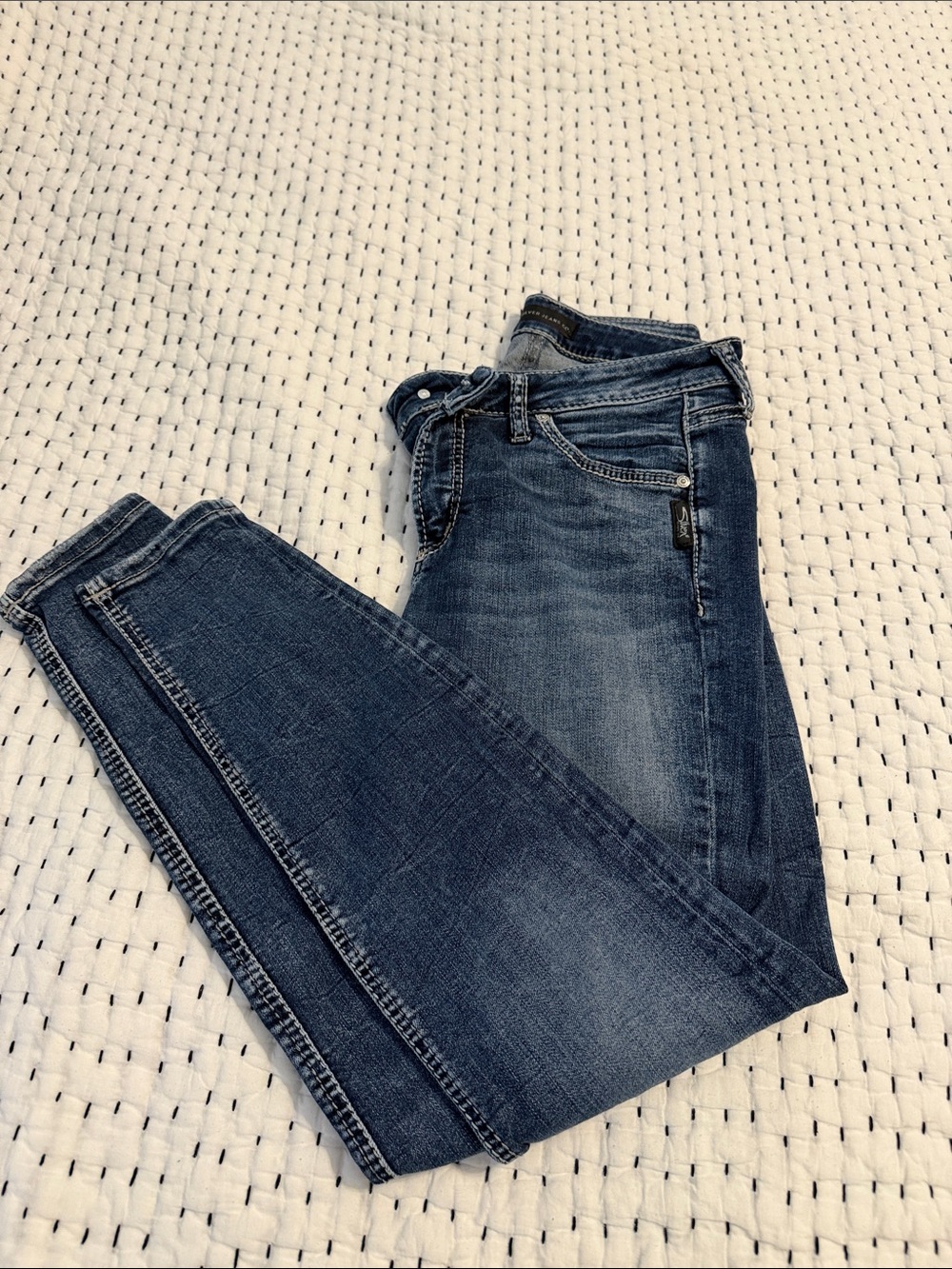 Silver Avery Skinny Women’s Jeans - Blue